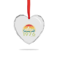 50th Birthday Heart Crystal Glass Ornament Vintage 1976 Weird Being the Same Age as Old People 50 Year Old Gift