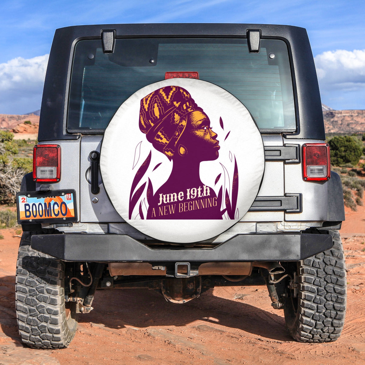 African Tire Covers - Juneteenth Spare Tire Cover June 19th A New Beginning - Black Woman Vibes NO.51 LT8 - Wonder Print Shop