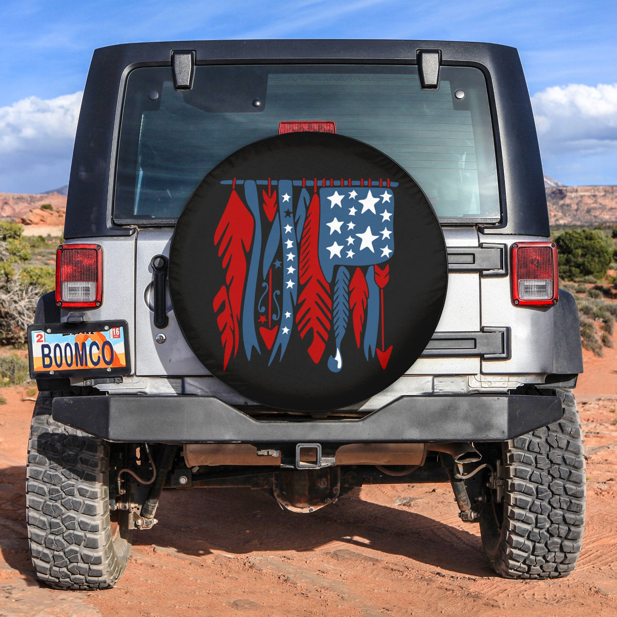 4th Of July Tire Covers - US Independence Day Native American Spare Tire Cover NO.52 LT8 - Wonder Print Shop