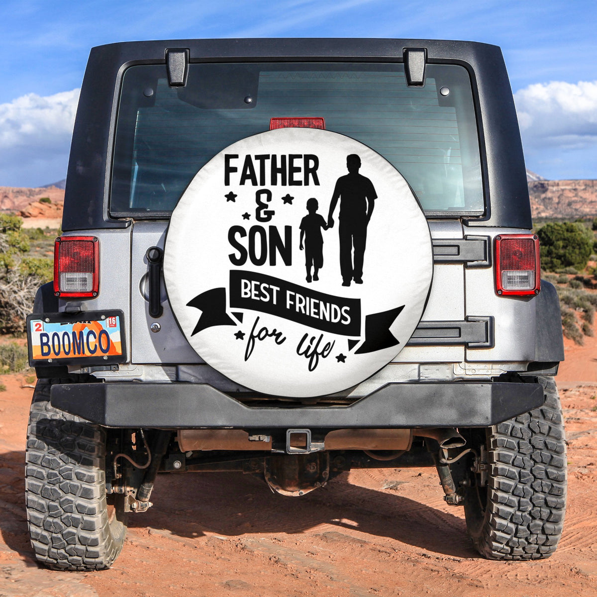Father's Day Tire Covers - Father And Son Best Friends For Life Spare Tire Cover NO.328 LT8 - Wonder Print Shop