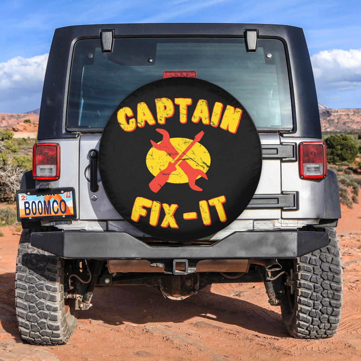 Father's Day Tire Covers - Captain Fix-It Spare Tire Cover NO.53 LT8 - Wonder Print Shop