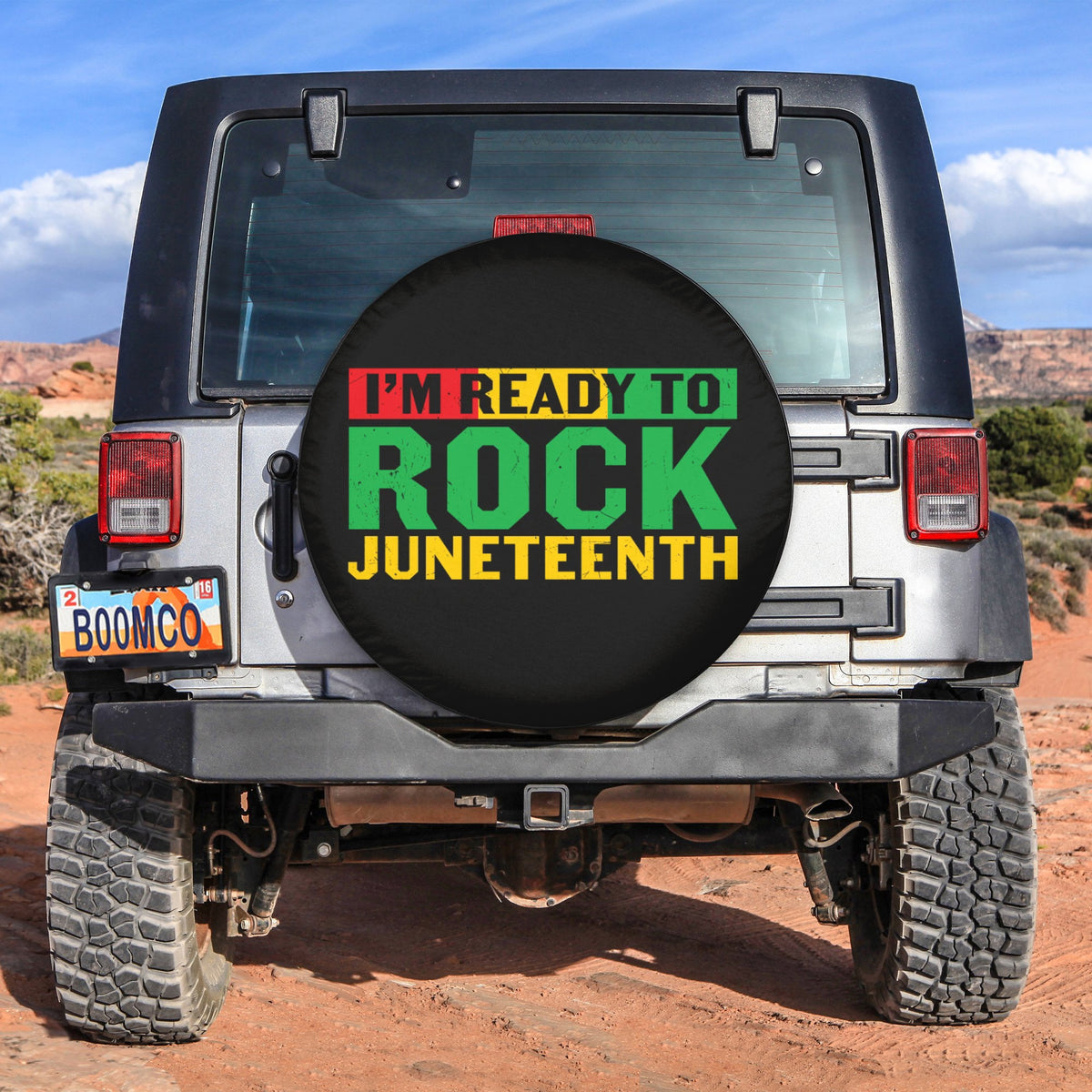 African Tire Covers - Juneteenth Spare Tire Cover I'm Ready To Rock Juneteenth NO.56 LT8 - Wonder Print Shop