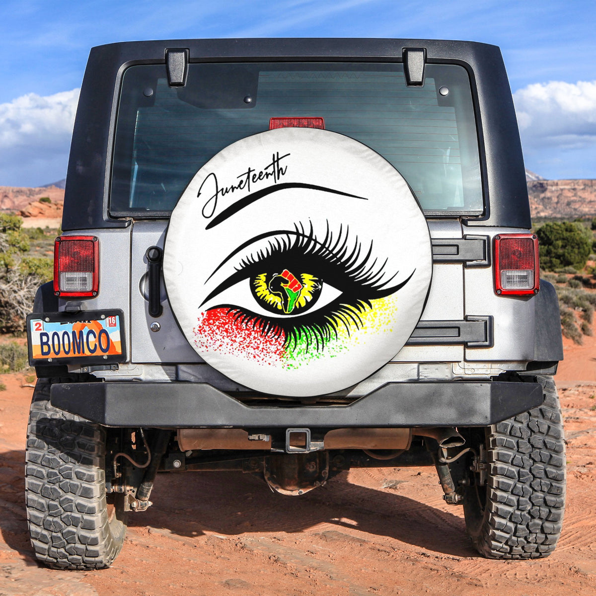 African Tire Covers - Juneteenth Spare Tire Cover Juneteenth Eye NO.58 LT8 - Wonder Print Shop