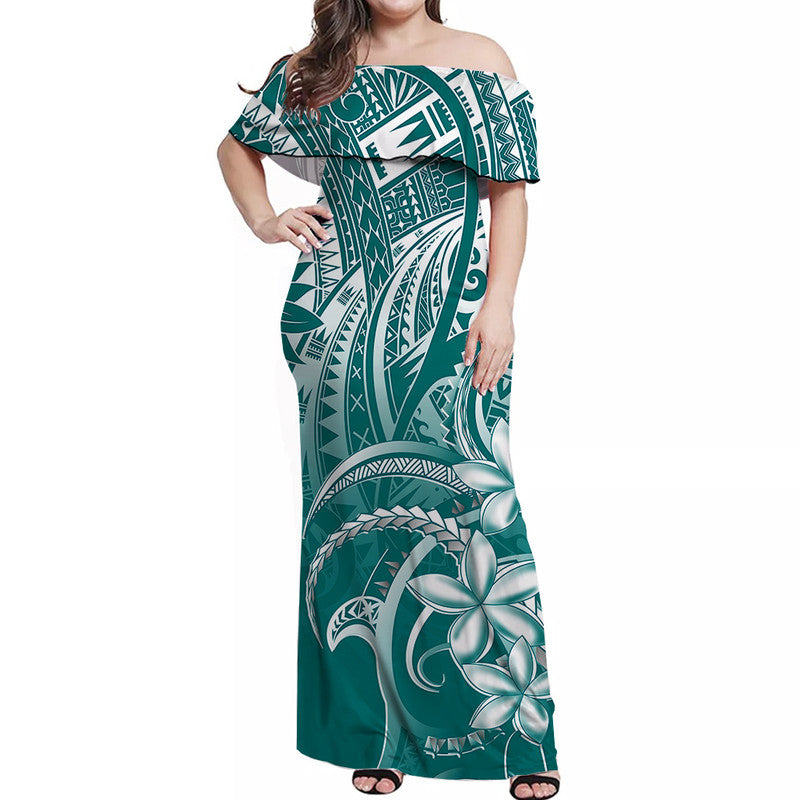 polynesian-pride-off-shoulder-long-dress-polynesia-tribal-royal-turquoise