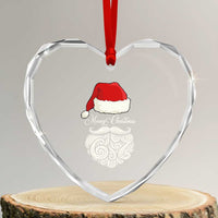 6 7 Xmas 67 Santa Six Seven Meme Merry Christmas Heart Crystal Glass Ornament - Wonder Print Shop