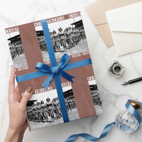 6 Triple 8 Wrapping Paper Roll Black Women's Army Corps 6888th Battalion - Wonder Print Shop