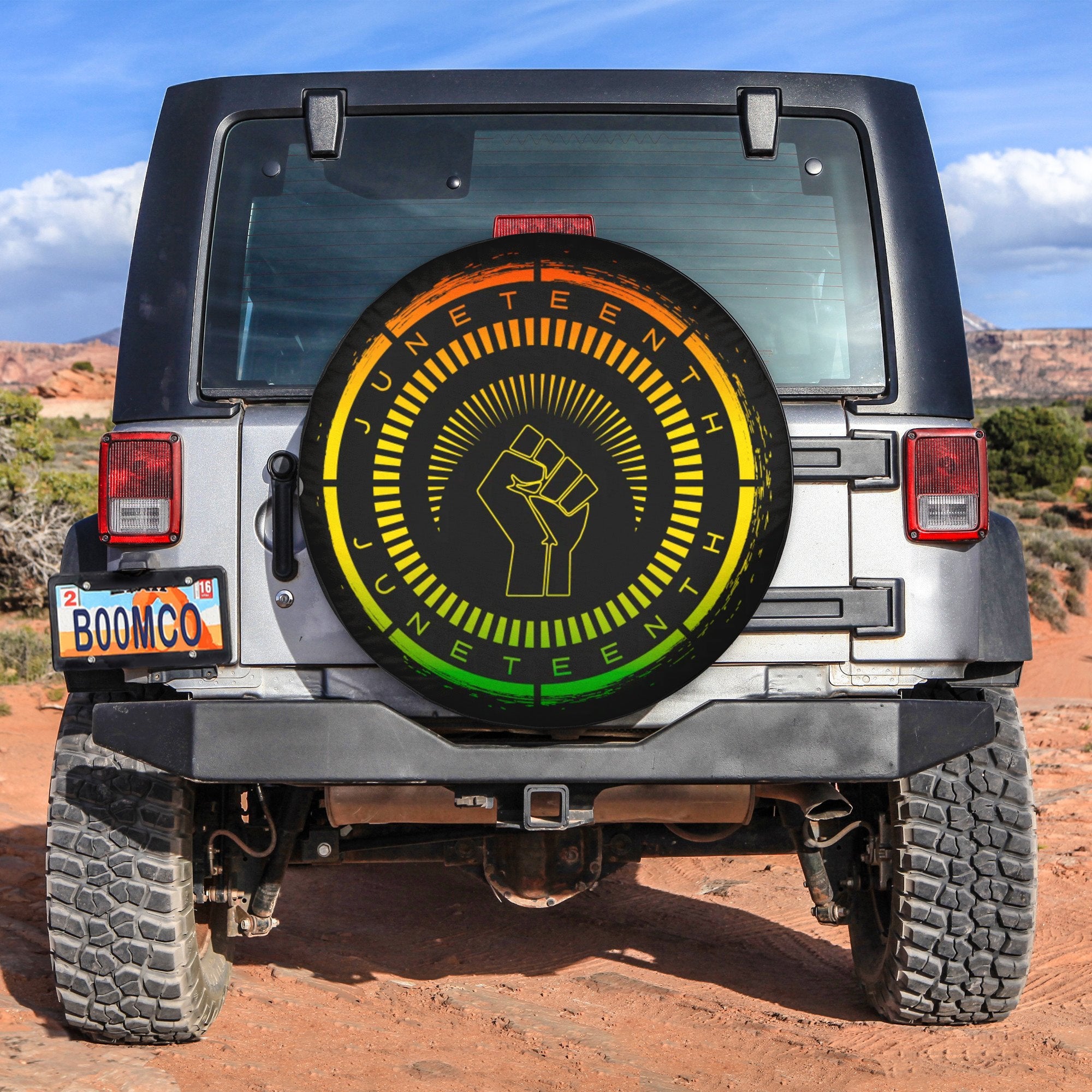 African Tire Covers - Juneteenth Spare Tire Cover Fancy Style Juneteenth NO.60 LT8 - Wonder Print Shop
