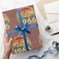 60th Birthday Wrapping Paper Roll Vintage 1966 Limited Edition 60 Year Old Gift