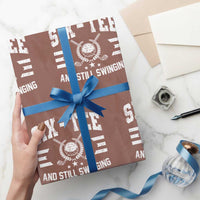 60th Birthday Golf Wrapping Paper Roll Funny Six Tee And Still Swinging 60 Years Old