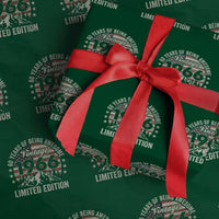 60th Birthday Vintage 1966 Limited Edition Wrapping Paper Roll 60 Years Of Being Awesome American Flag