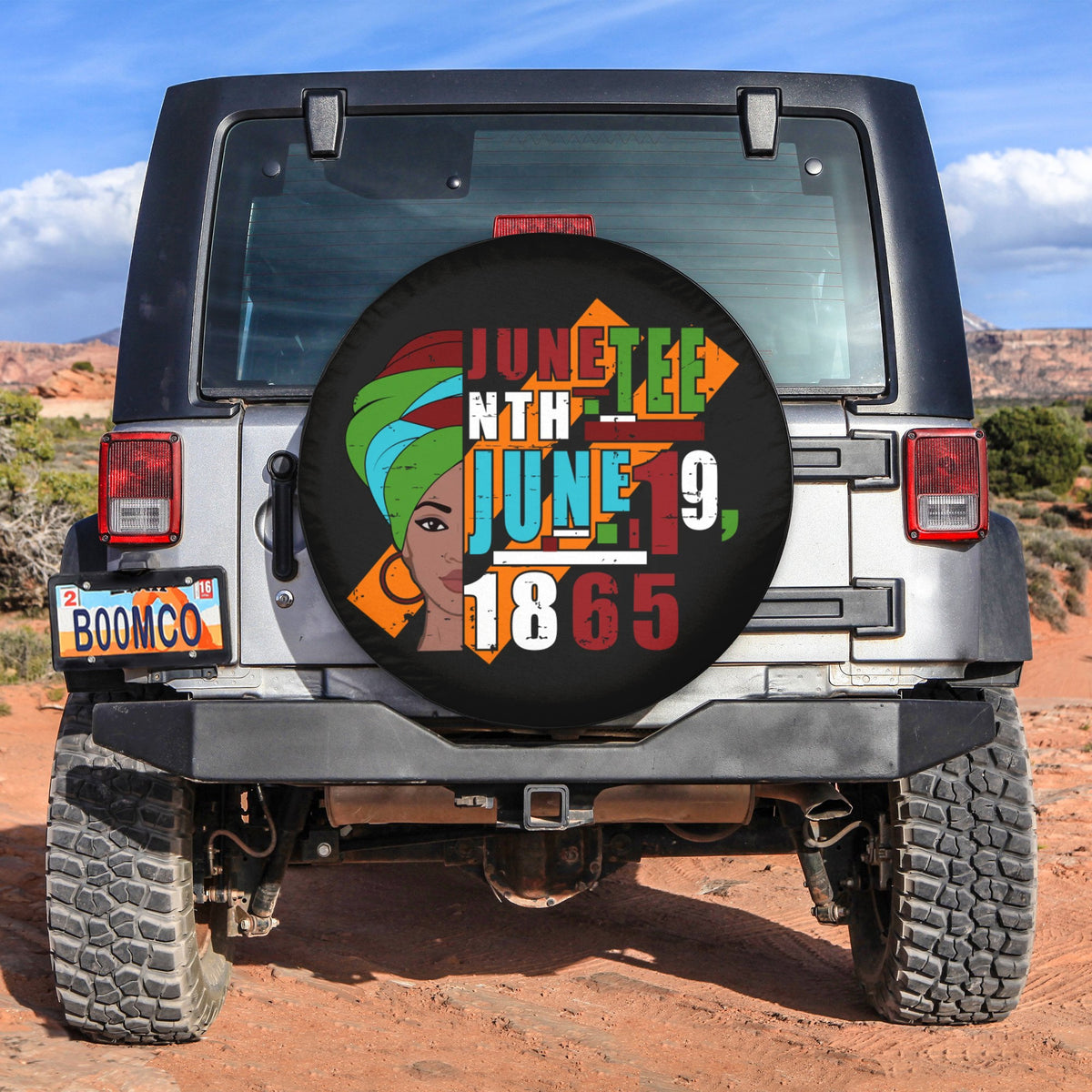 African Tire Covers - Juneteenth Spare Tire Cover Juneteenth June 19th, 1865 NO.62 LT8 - Wonder Print Shop