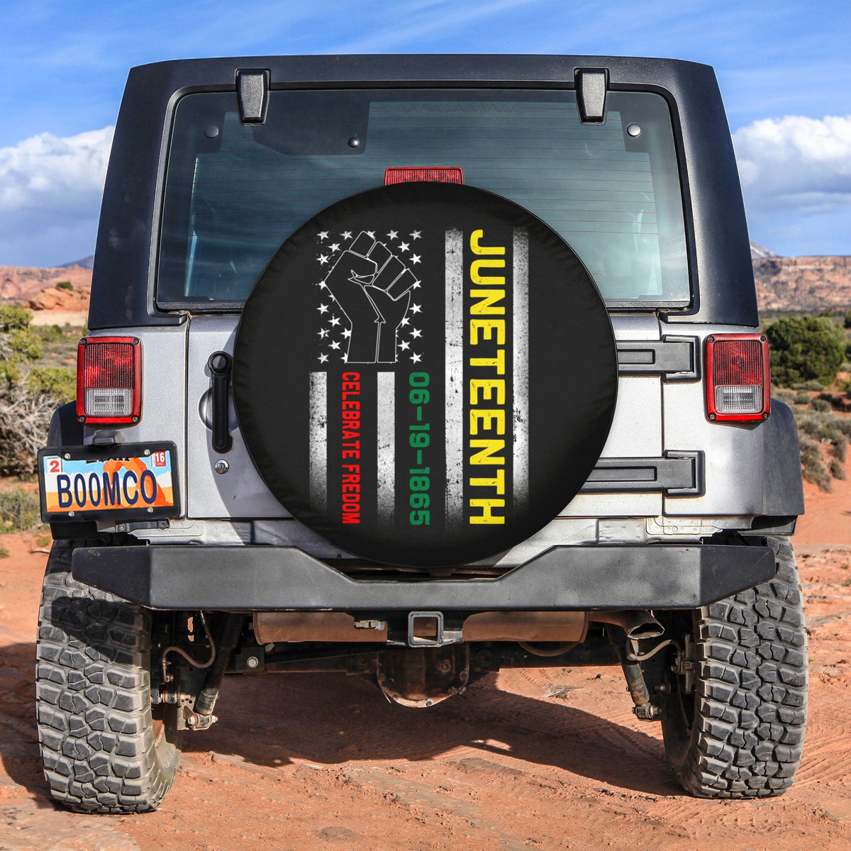 African Tire Covers - Juneteenth Spare Tire Cover Celebrate Freedom 06-19-1865 NO.63 LT8 - Wonder Print Shop