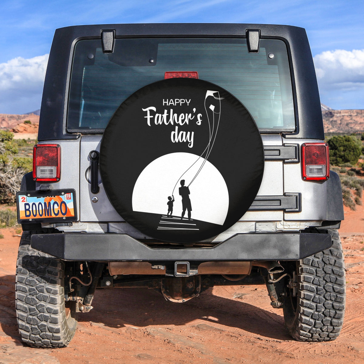 Father's Day Tire Covers - Happy Father's Day Fly A Kite Spare Tire Cover NO.63 LT8 - Wonder Print Shop