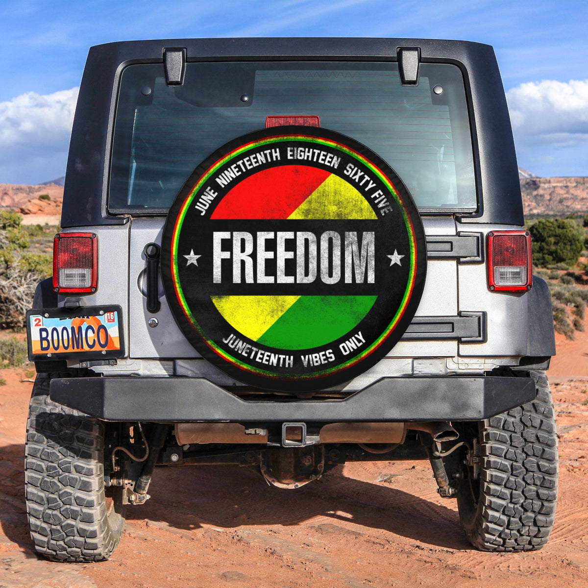 African Tire Covers - Juneteenth Spare Tire Cover June Nineteenth Eighteen Sixty Five Freedom Juneteenth Vibes Only NO.66 LT8 - Wonder Print Shop