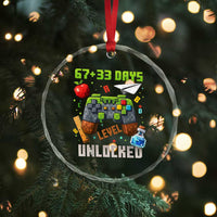 67 33 100 Days Level Unlocked Crystal Glass Ornament Gaming 100th Day of School Boys Kid
