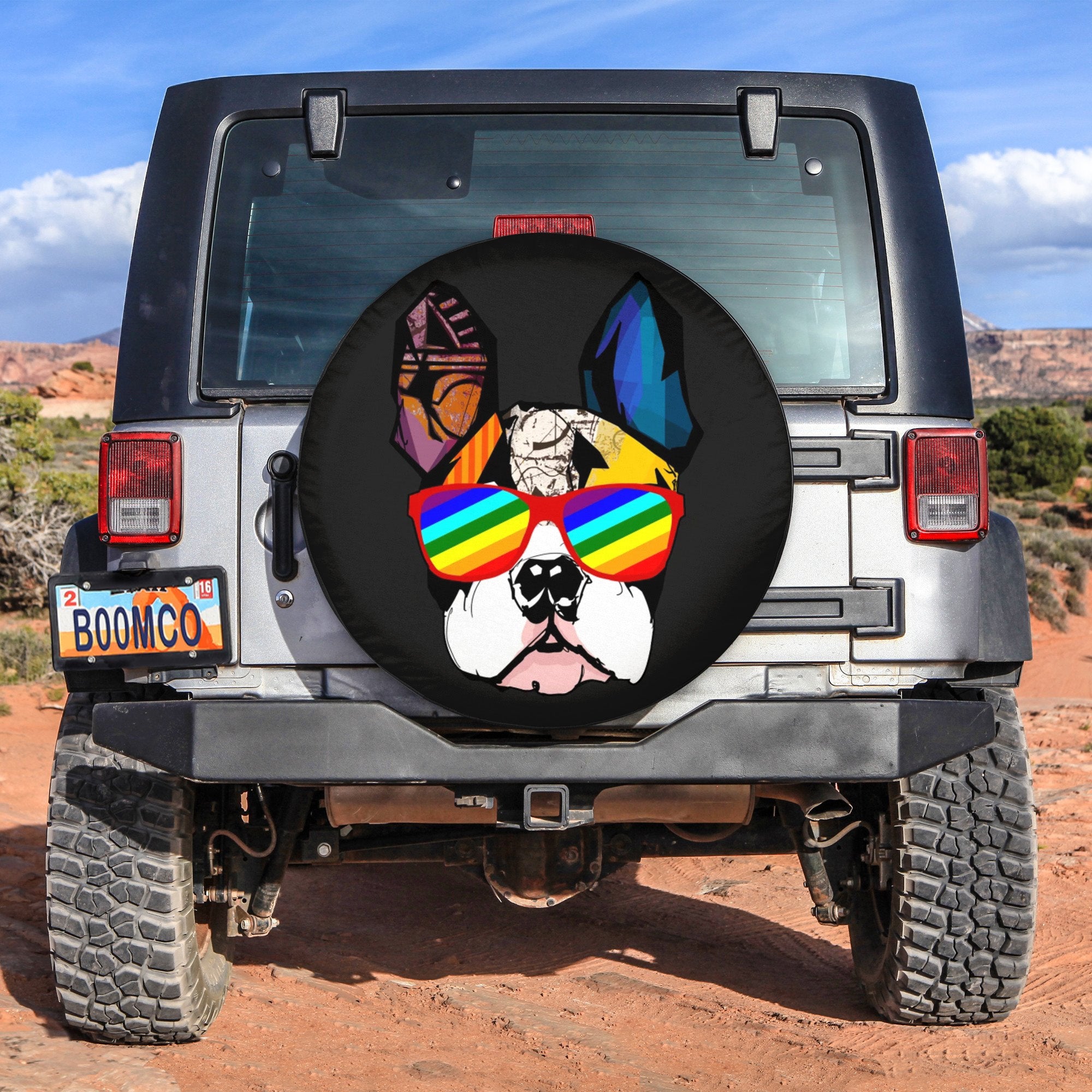 LGBT Tire Covers - French Bulldog Spare Tire Cover NO.2 LT8 - Wonder Print Shop