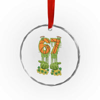 67 Basketball St Patricks Day Crystal Glass Ornament Funny Six Seven Gen Alpha Meme Drip