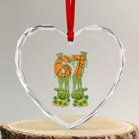 67 Basketball St Patricks Day Heart Crystal Glass Ornament Funny Six Seven Gen Alpha Meme Drip