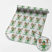 67 Basketball St Patricks Day Wrapping Paper Roll Funny Six Seven Leprechaun Meme