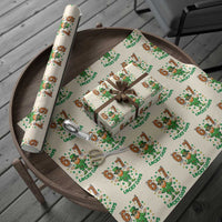 67 Basketball St Patricks Day Wrapping Paper Roll Funny Six Seven Leprechaun Meme