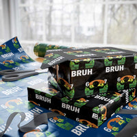 67 Bruh St Patricks Day Wrapping Paper Roll Funny Six Seven Boys Kids Meme