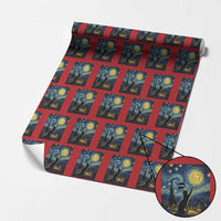 67 Cat Meme Wrapping Paper Roll Funny Six Seven Cat Starry Night Van Gogh - Wonder Print Shop
