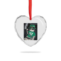 67 Cat St Patricks Day Heart Crystal Glass Ornament Funny Cat Driver Leprechaun Meme
