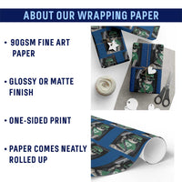 67 Cat St Patricks Day Wrapping Paper Roll Funny Cat Driver Leprechaun Meme