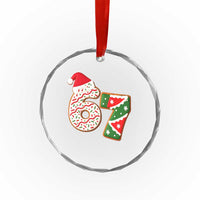 67 Christmas Crystal Glass Ornament Funny Six Seven 6 7 Meme Pajamas Gen Alpha Slang - Wonder Print Shop