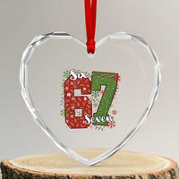 67 Christmas Heart Crystal Glass Ornament Funny Six Seven Meme Gen Alpha Slang Snowflake - Wonder Print Shop