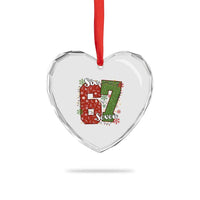 67 Christmas Heart Crystal Glass Ornament Funny Six Seven Meme Gen Alpha Slang Snowflake - Wonder Print Shop