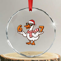 67 Christmas Silly Goose Crystal Glass Ornament 6 7 Meme Funny Six Seven Gen Alpha Slang - Wonder Print Shop