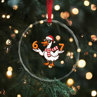 67 Christmas Silly Goose Crystal Glass Ornament 6 7 Meme Funny Six Seven Gen Alpha Slang - Wonder Print Shop