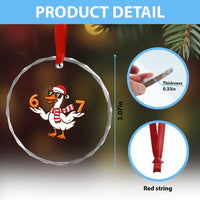 67 Christmas Silly Goose Crystal Glass Ornament 6 7 Meme Funny Six Seven Gen Alpha Slang - Wonder Print Shop