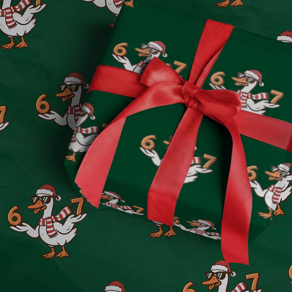 67 Christmas Silly Goose Wrapping Paper Roll 6 7 Meme Funny Six Seven Gen Alpha Slang - Wonder Print Shop
