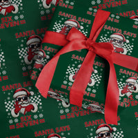 67 Christmas Wrapping Paper Roll Funny Santa Says Six Seven Meme Gen Alpha Slang - Wonder Print Shop