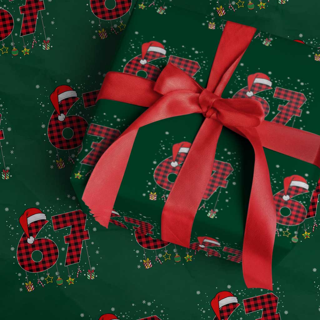 67 Christmas Wrapping Paper Roll Funny Six Seven 6 7 Meme Gen Alpha Slang - Wonder Print Shop