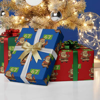 67 Christmas Wrapping Paper Roll Funny Six Seven Meme Brainrot Santa Claus Boys - Wonder Print Shop