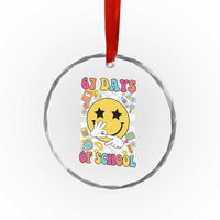 67 Days Of School Crystal Glass Ornament Six Seven Meme Student Teacher - Wonder Print Shop