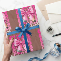 67 Days Of School Girls Coquette Bow Wrapping Paper Roll Funny Six Seven Meme 67th Day - Wonder Print Shop