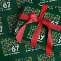 67 Days of School Wrapping Paper Roll Colorful Countdown Grid Milestone Classroom Fun - Wonder Print Shop