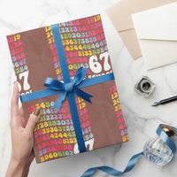 67 Days of School Wrapping Paper Roll Funny Six Seven Meme Teacher Student Gen Alpha Slang - Wonder Print Shop