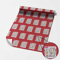 67 Days of School Wrapping Paper Roll Six Seven Cute Girly Pencil and Bow for Students Teachers - Wonder Print Shop