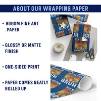 67 Groundhog Meme Wrapping Paper Roll Funny Six Seven Bruh Groundhog Day - Wonder Print Shop