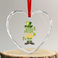 67 Irish 33 Beer Heart Crystal Glass Ornament Funny Six Seven Leprechaun Drinking Beer Lover