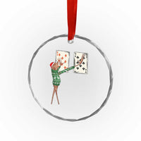 67 Marcus The Worm Poker Game Christmas Crystal Glass Ornament Funny Six Seven Meme Playing Cards Holiday Vibe - Wonder Print Shop