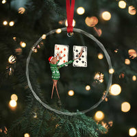 67 Marcus The Worm Poker Game Christmas Crystal Glass Ornament Funny Six Seven Meme Playing Cards Holiday Vibe - Wonder Print Shop