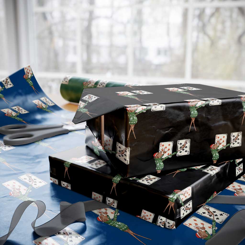 67 Marcus The Worm Poker Game Christmas Wrapping Paper Roll Funny Six Seven Meme Playing Cards Holiday Vibe - Wonder Print Shop