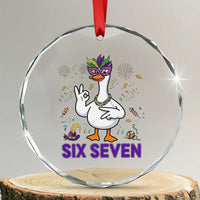 67 Mardi Gras Crystal Glass Ornament Funny Goose Meme Carnival Trendy