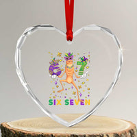 67 Mardi Gras Heart Crystal Glass Ornament Marcus The Worm Carnival Trendy Meme
